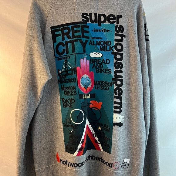 Free City - Supershop Supermät - L/3 Crewneck - Bike Friend - 2011 Invite - RARE - Picture 3 of 16
